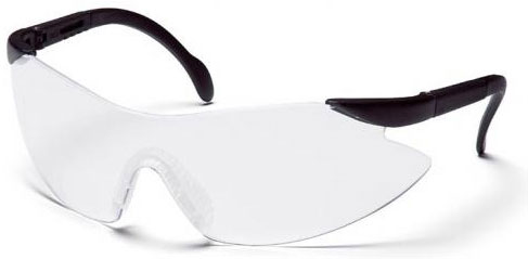 Legacy Clear Lens Black Frame Safety Glasses SB2310S