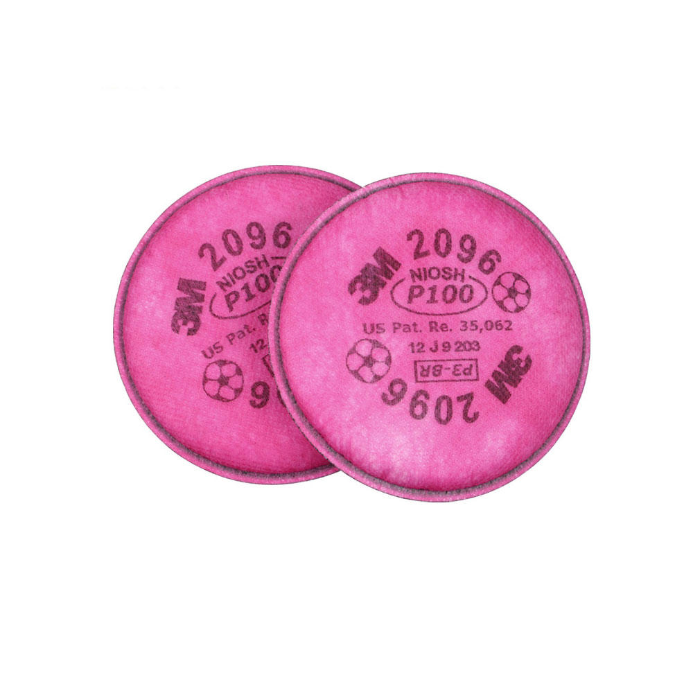 3M 2096 P100 Particulate Filter with Nuisance Level Acid Gas Relief - 1 Pair