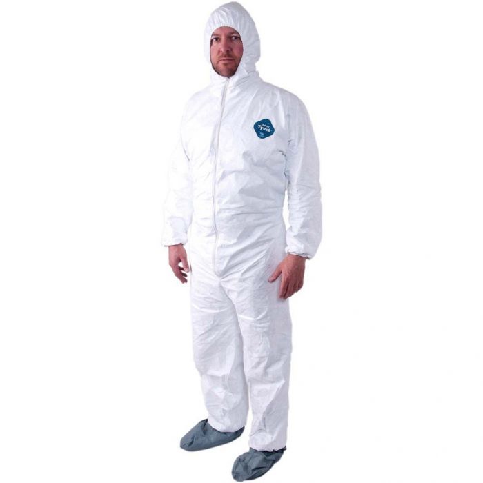 Malt ProMax II 1540 Coveralls with Hood, Boots, Elastic, and Zipper Front - 5XL