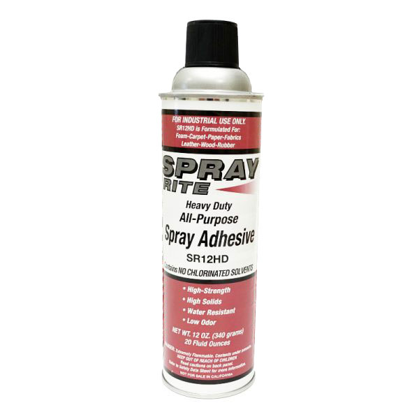 Spray Rite Heavy Duty Spray Adhesive - Metal Wood Plastics - Case of 12 - Click Image to Close