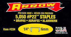 P22 Heavy Duty Staples 5/16"