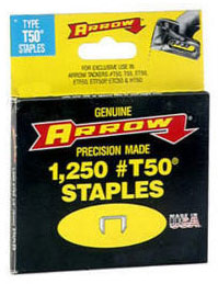 Arrow T50 Staples 1/4"